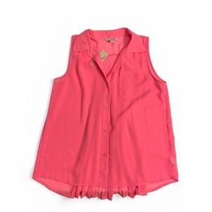 NWT! American Eagle Outfitters Pink Sheer Flowy Tank